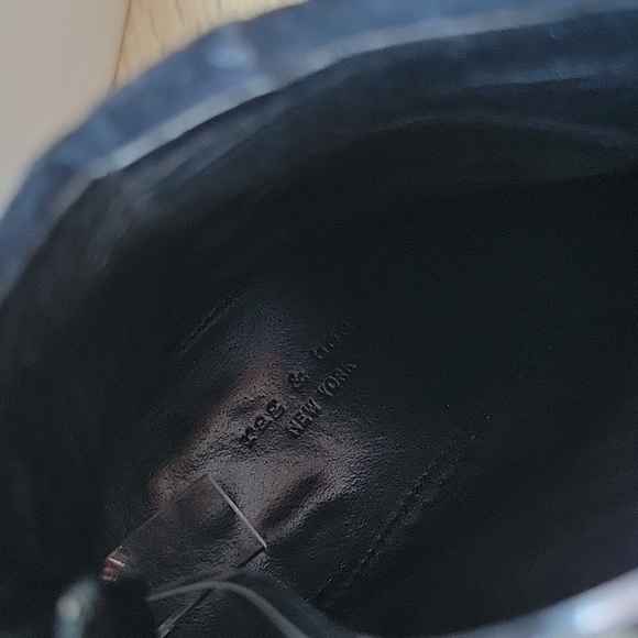 rag & bone Newbury blue and black suede booties - Picture 5 of 8